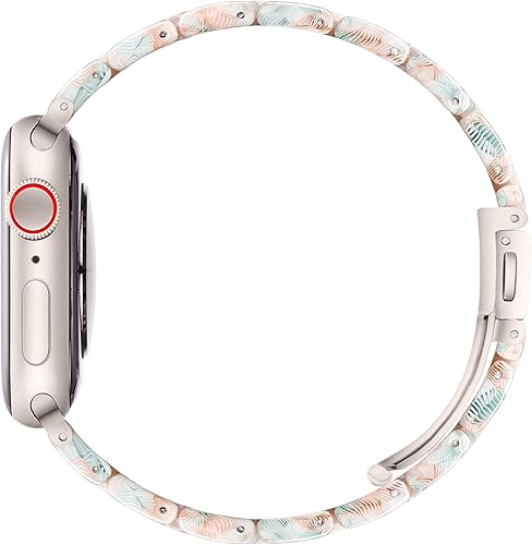 Miniatura 154 de Lightweight Resin Band For Apple Watch Series 11 10 SE 9 8 7 6 5 4 3 2 1 Ultra 3 2, Fashion Adjustable Replacement Strap for iWatch Bands 38mm 40mm
