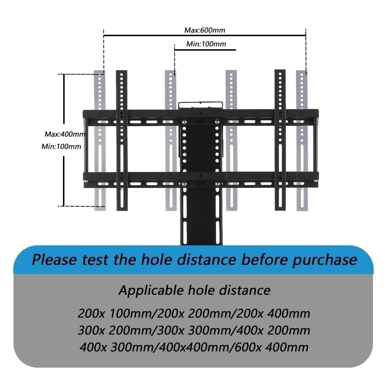 Elevador Eléctrico Ajustable para TV - Soporte Motorizado para TV, Soporte Telescópico For Colgar En El Techo/Soporte De Piso, Elevador De TV con Rotación Manual De 360°