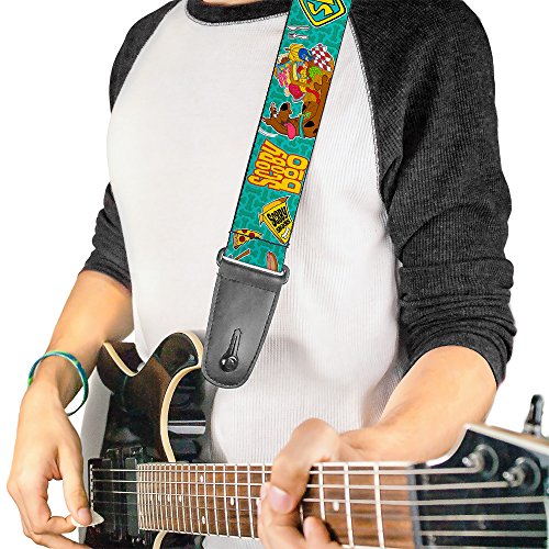 Buckle-down Gs-wsd006 Sangle de guitare – Scooby Doo et snacks/Bone Monogramme Blues, 5,1 cm de large et 29–137,2 cm de long - Les Beatles, Paul McCartney, John Lennon, RIngo Starr, George Harrison Buckle-down Gs-wsd006 Sangle de guitare – Scooby Doo et snacks/Bone Monogramme Blues, 5,1 cm de large et 29–137,2 cm de long – Image 3