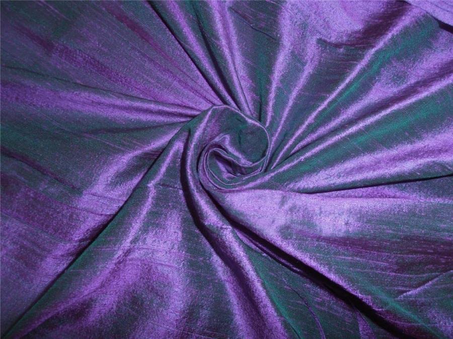 Tissu Dupioni soie violet vert 137 cm pour éviter les étoffes sans tenue