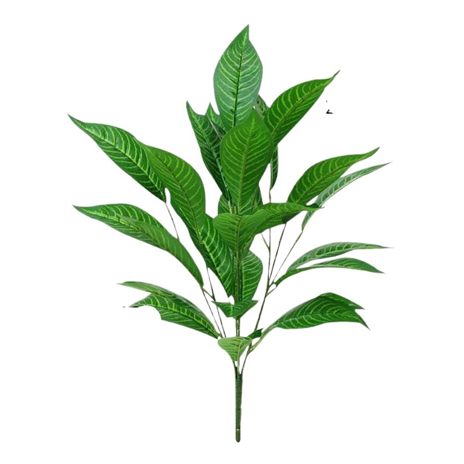 Künstliche Tannenzweige 76 cm 26 Blätter Künstliche Magnolienpflanzen Tropischer Baum Gefälschte Palme Zweig Kunststoff Banyan Blatt Falsche Monstera for Hausgarten Dekor(76cm 26leaves lvban)