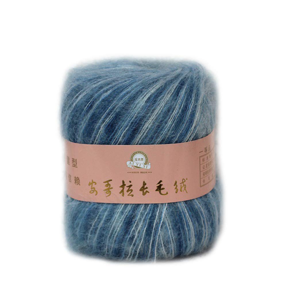 Elnwnnkc Soft Mohair Knitting Wool Yarn Shawl Scarf Crochet Thread