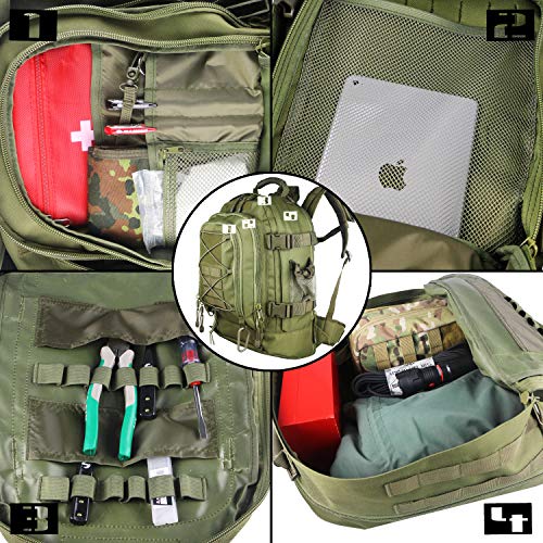 PANS Military Expandable Backpack Survival Front