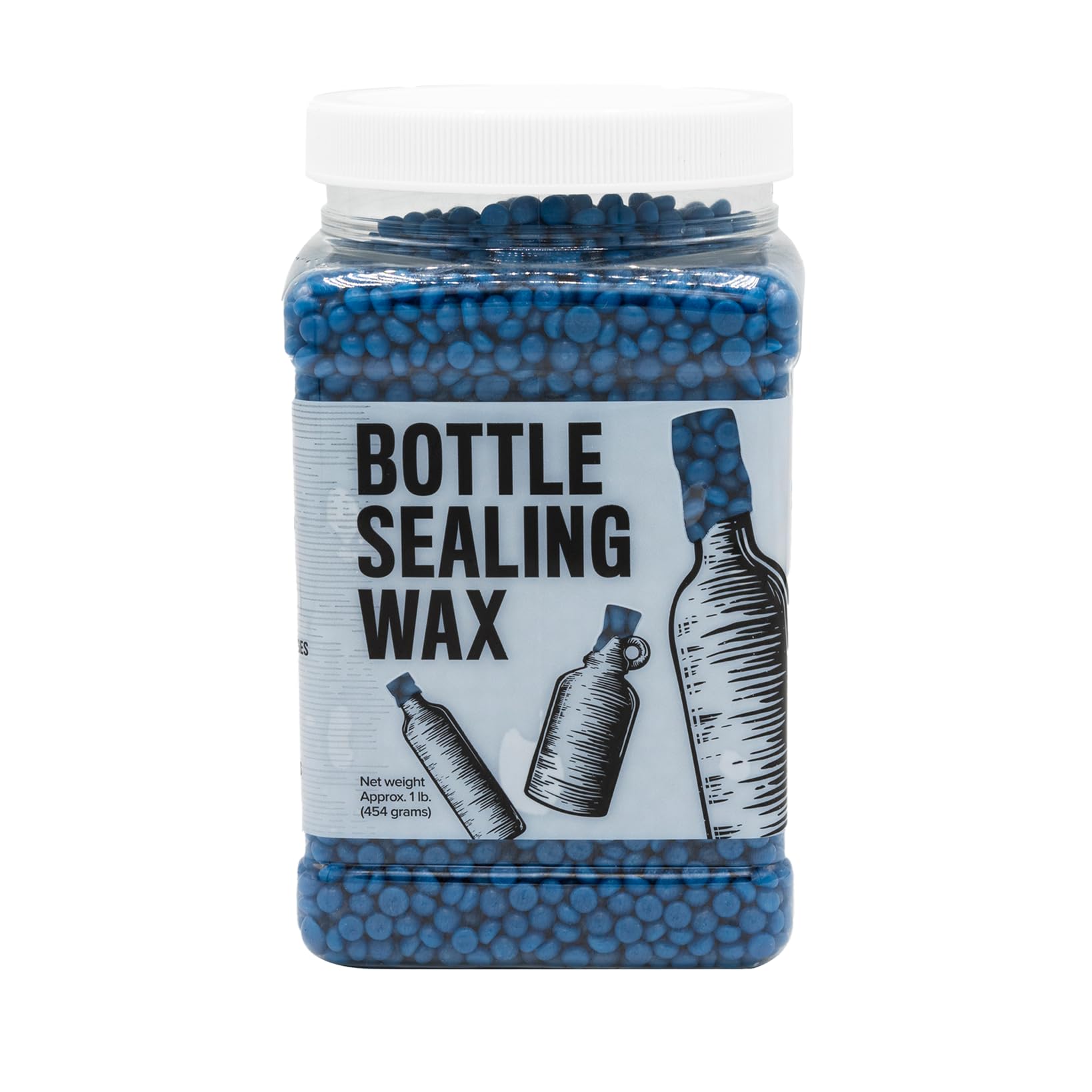 Blended Waxes, Inc. Bottle Sealing Wax Beads, Premium Pastille Wax Seal Beads For Wine, Beer, and Liquor Bottle Closure, Seals Between 25-30 Bottles,