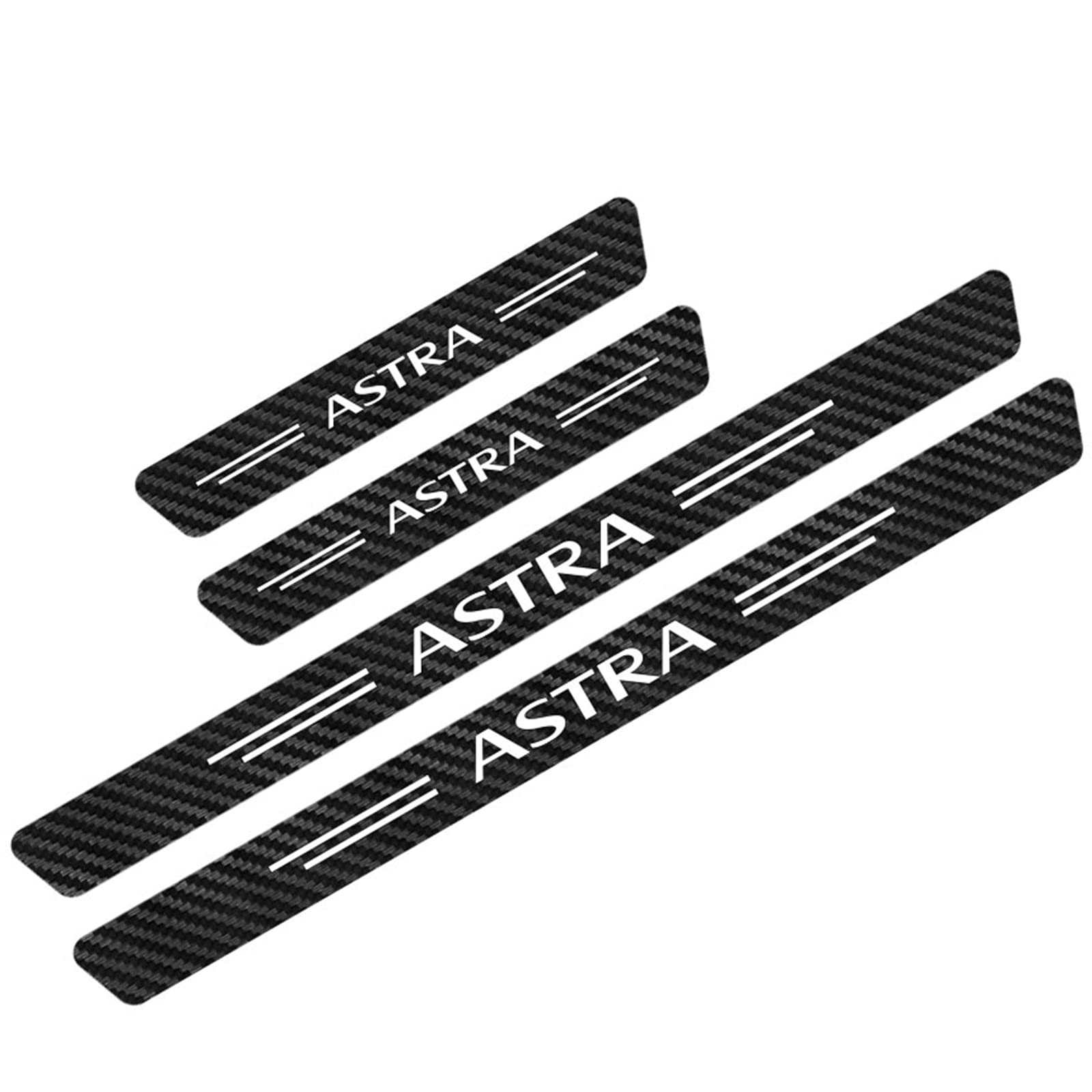 Symilov Car Door Sill Protector for Op-el, 4Pcs Anti Scratch Carbon Fiber Threshold Edge Entry Guard Stickers Kick Plates Styling Accessories,Astra