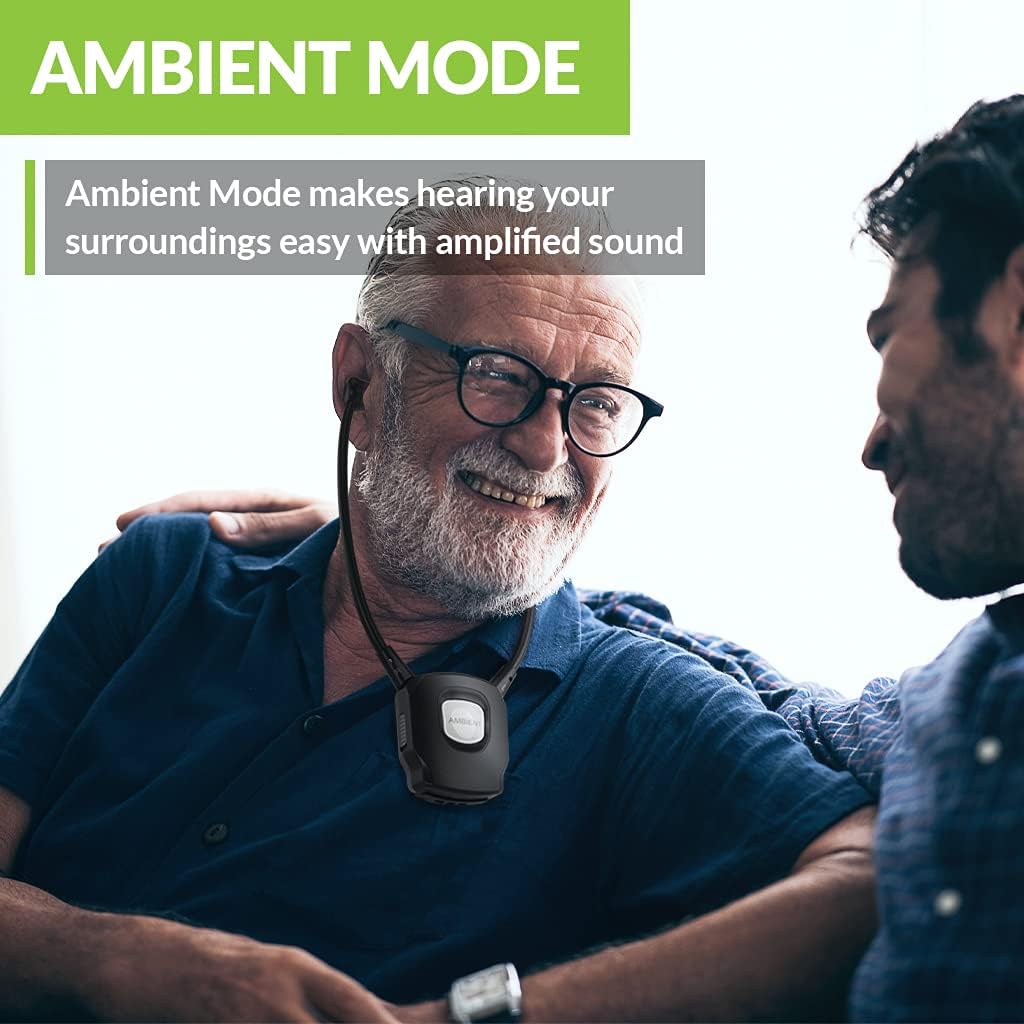 avantree 381 rx bunlde wireless headphones for tv watching enhanced tv dialogue clarity for senior left right balance adjustment ambient aware
