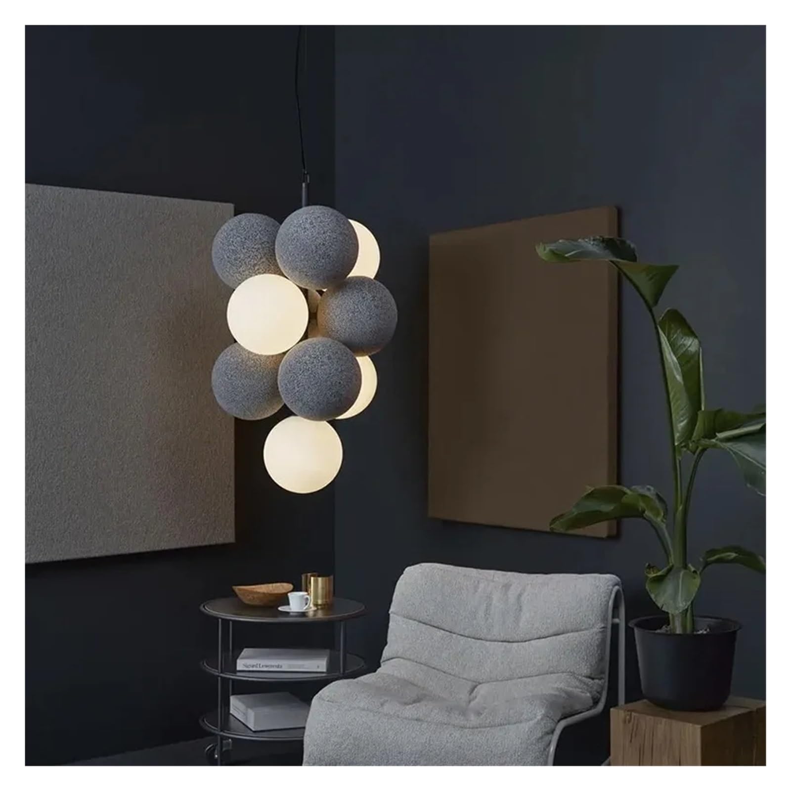 Lustre créatif moderne suspension compatible LED lustres réglables de salon