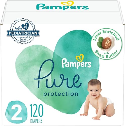 Vista 140 de Pampers Pure Protection - Pañales prémium desechables e hipoalergénicos para bebé, talla 3, 66