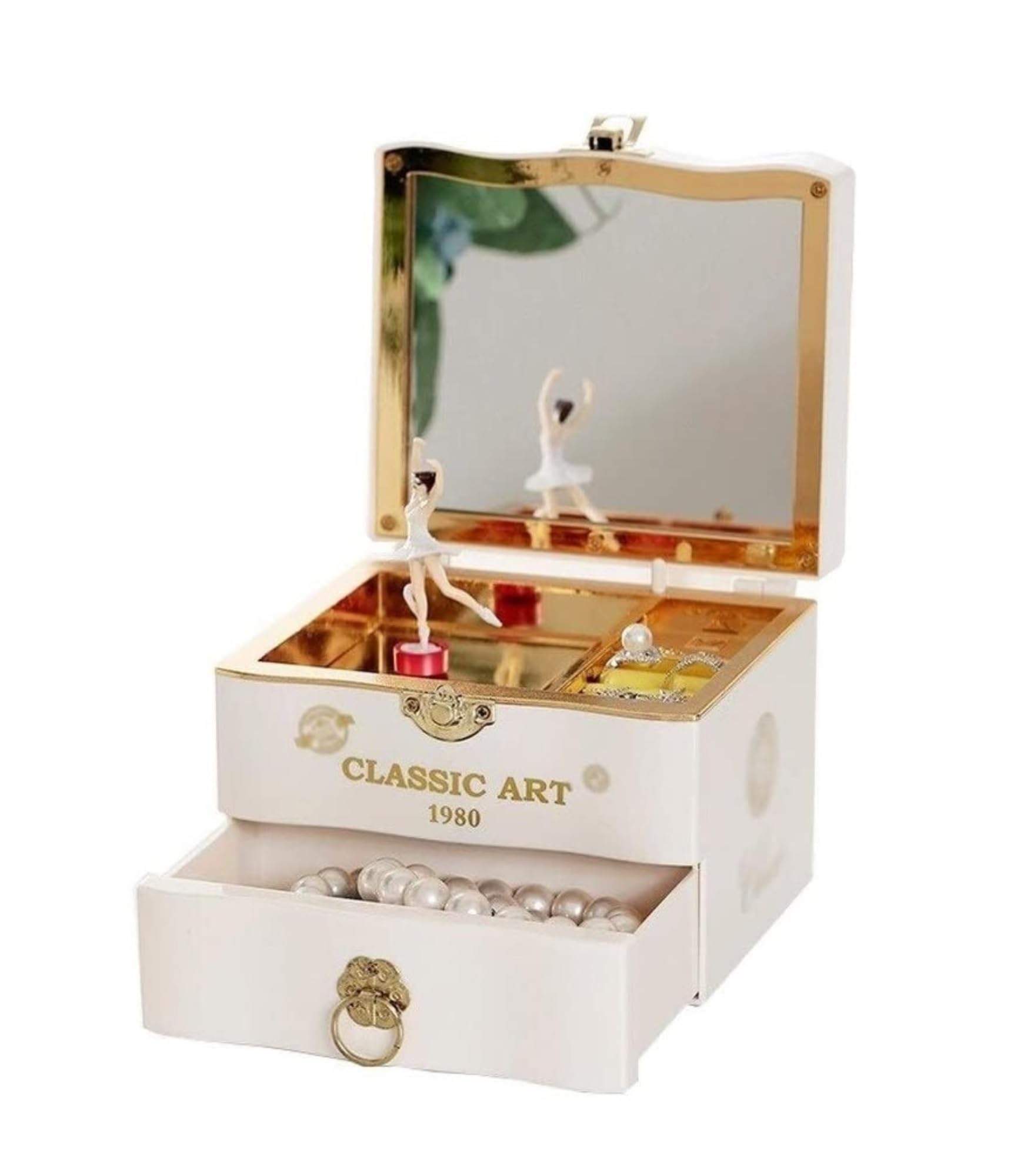 Carillon Music Case Scatola portagioie Classica ed Elegante Scatola Musicale da Ballo Rotante Creativa Scatola Musicale Regalo di San San Valentino