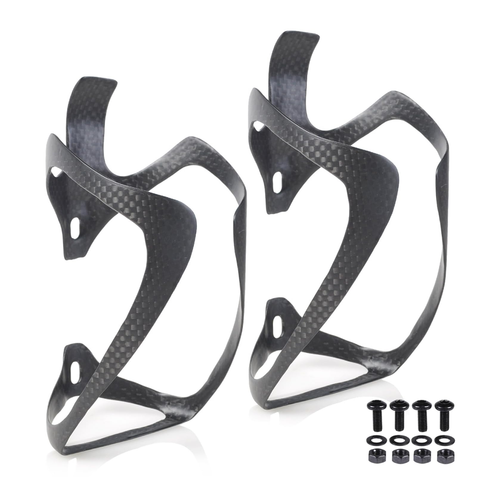 ThinkTop 2Pack Ultra-Light Full Carbon Fiber Bicycle Bike Drink Water Bottle Cage Holder Brackets for Road Bike MTB Cycling