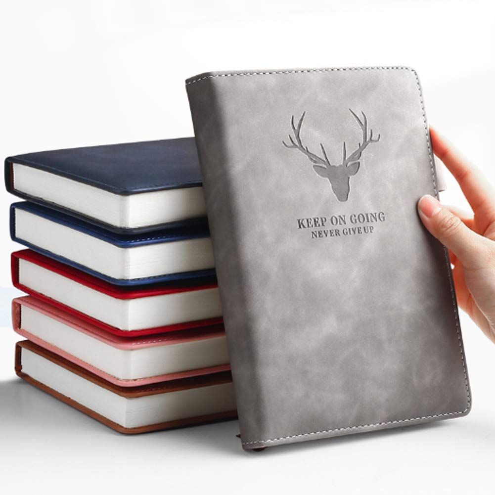 A5 Leather Ruled Notebook Elegant Business Notebook/Notepad, Journal Notebook with Pen Loop, 180 Sheets of Paper Perfect for Office School Home
