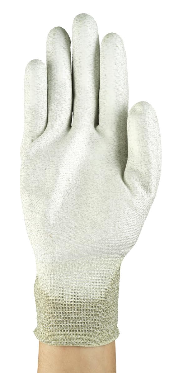 Ansell PX130 Guanti Da Lavoro Multiuso, Taglia S (12 Paia) – Protezione Meccanica, Eccellente Resistenza All'abrasione, Palmo Rivestito In PU, Traspiranti