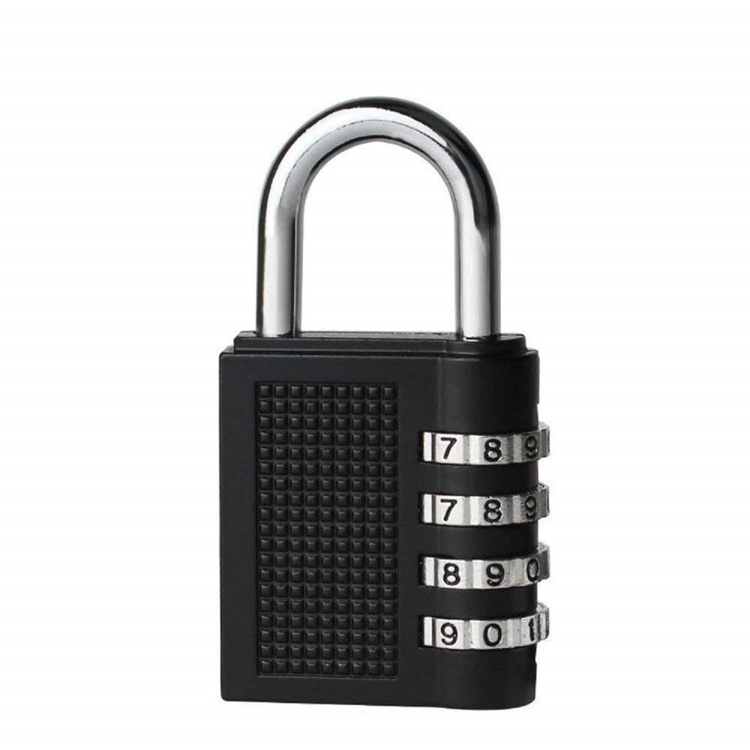 ADNOCK 4-Digit Combination Lock, Heavy Duty Security Padlock with Steel Shackle, Black Pack of 1-image-31