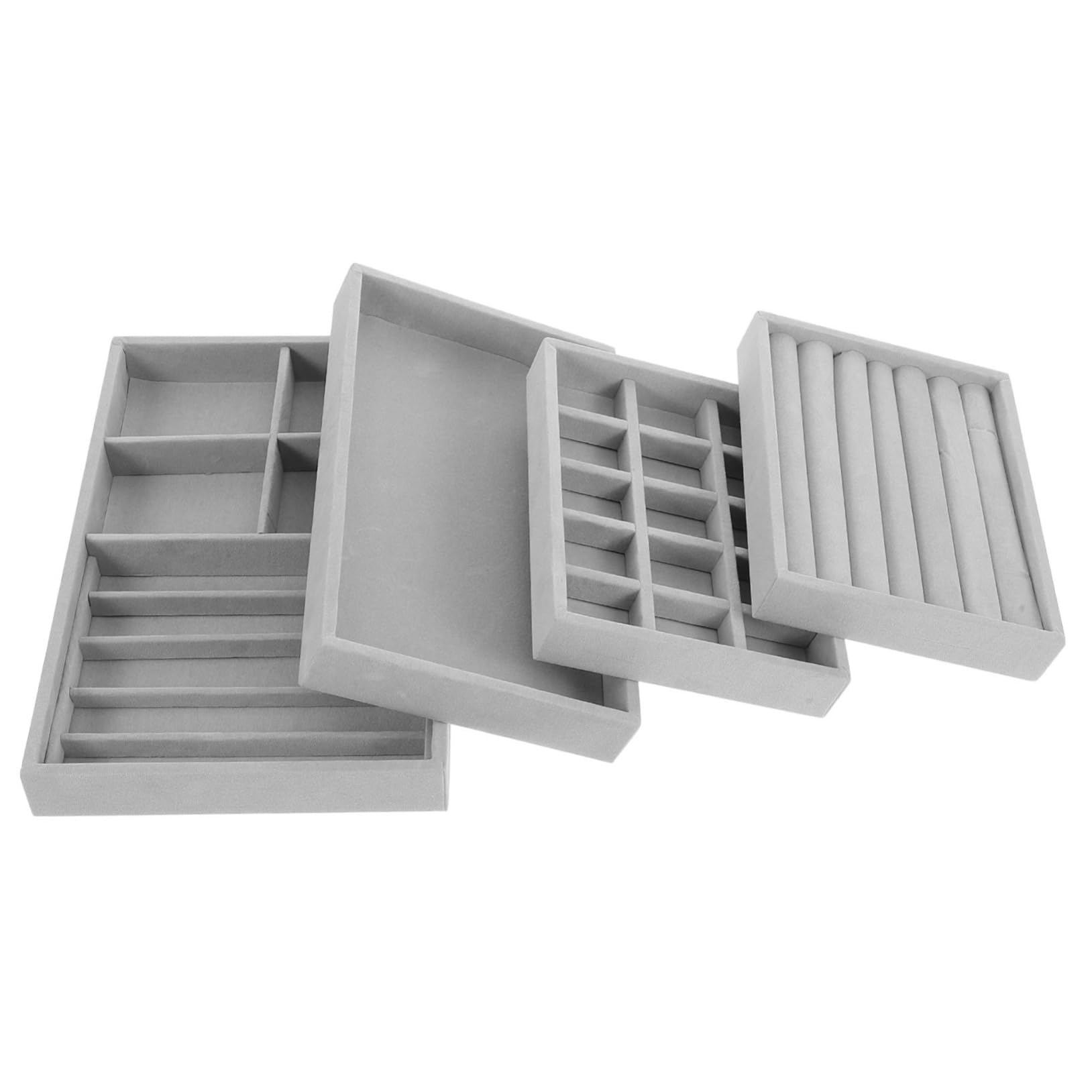 VALICLUD 4piezas Caja Anillo y Joyero Bandeja Organizadora Platos Para Joyas y Accesorios