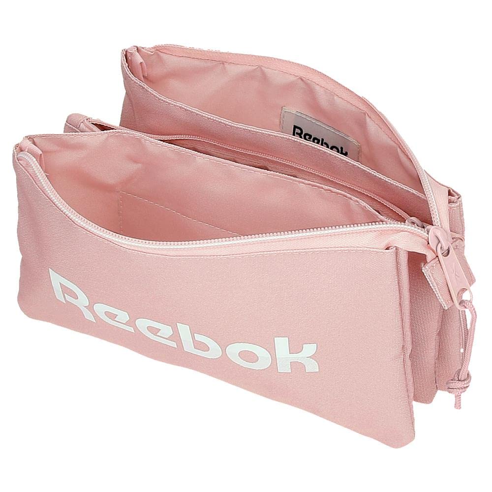 Reebok Glen Triple Pink Pencil Case, 22 x 12 x 5 cm, Polyester - Image 4