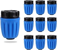 Vista 14 de 10 piezas de accesorios de riego por goteo de 90 grados con codo de 1/2 pulgada (1/2" ID x 0.640" DE), conectores de codo barbados de 90 grados