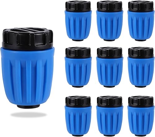 Enchufe de riego por goteo azul de 12 pulgada, para tubos de riego de 12 pulgada (diámetro exterior de 0.620 pulgadas de diámetro interior es de