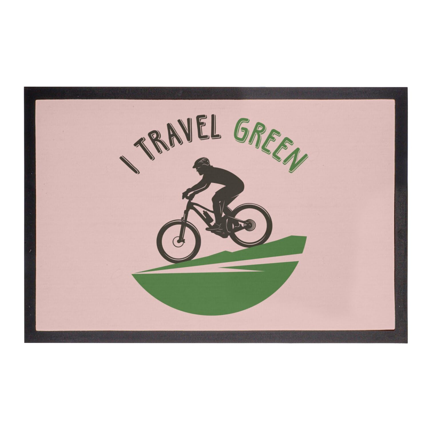 Paillasson Rose VTT et nature 60x40cm, le tapis idéal pour le retour de vos sorties en forêt