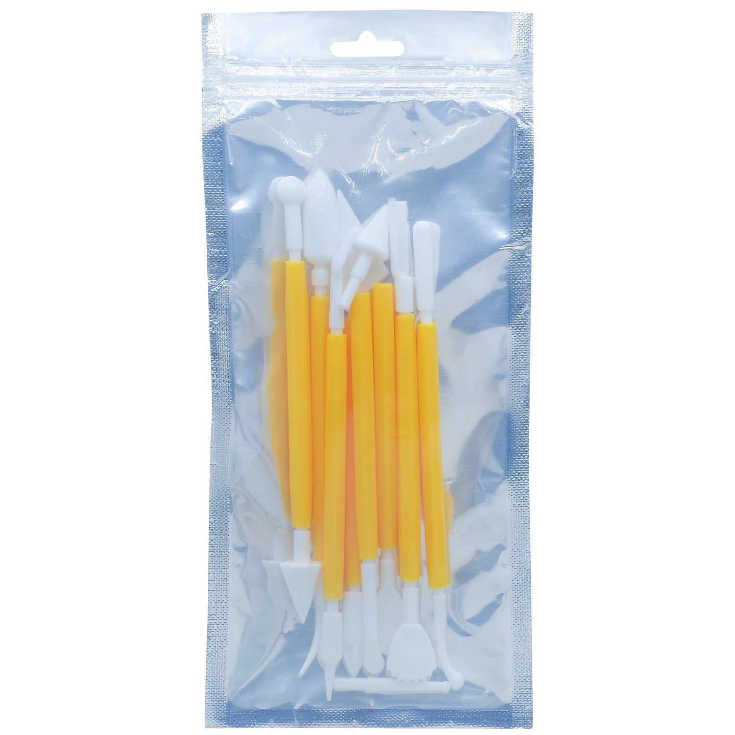 Aadya Crafts Clay Modelling Tool Set, Plastic, Double-Ended, 8 Pcs, for Sculpting, Fondant Cake Decorating, A6415 1