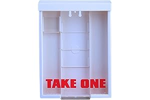 White Snap Shut Brochure Box Holder for Realtors