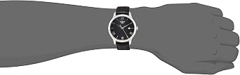 Tissot mens Tissot Tradition 316L stainless steel case Quartz watches, Black, Leather, 20 (T0636101605800)