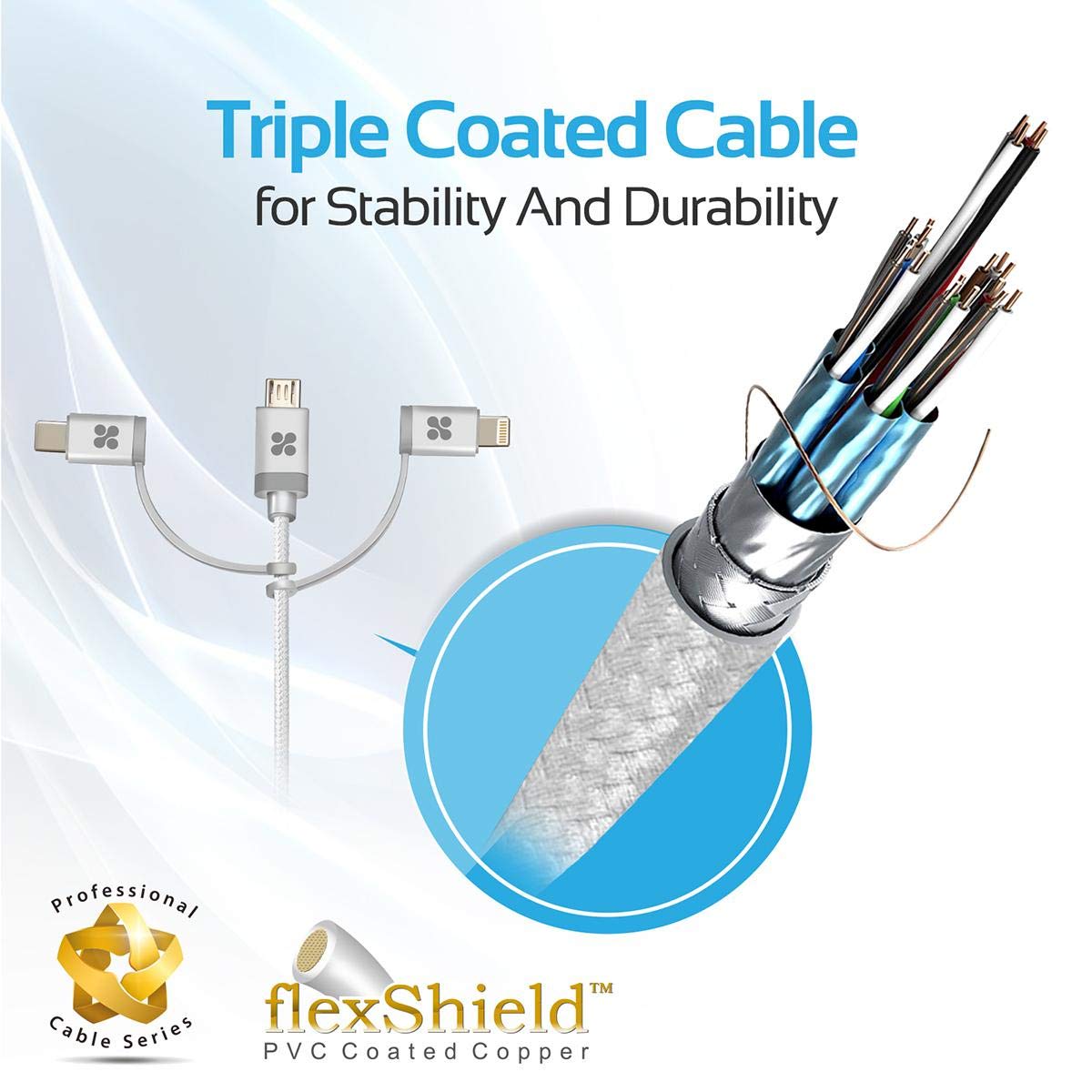 Promate Data Cable Silver