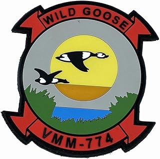 VMM-774 Wild Goose PVC Patch â€“ with Hook and Loop, 4