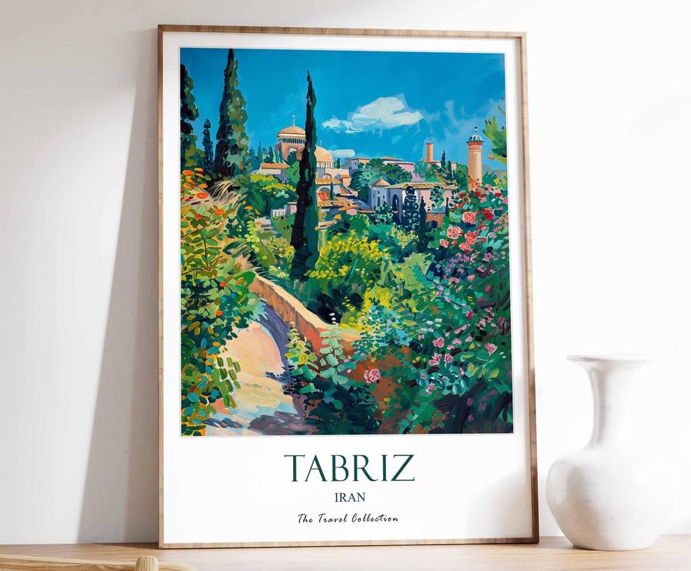 Poster voyage Tabriz Moyen-Orient décoration murale islamique et cadre de vie