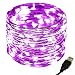 LED Lights String Wedding Lights, CrazyFire 33ft/10m 100 LEDs Purple Copper String Light Copper Wire Lights for Festival Holiday Christmas Wedding Halloween Party Patio Home with USB Interface