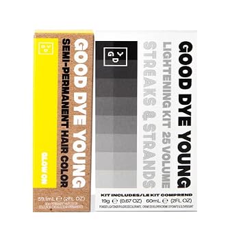 Good Dye Young Streaks and Strands Semi Perm Dye Glow On with Lightening Kit - 2 oz
