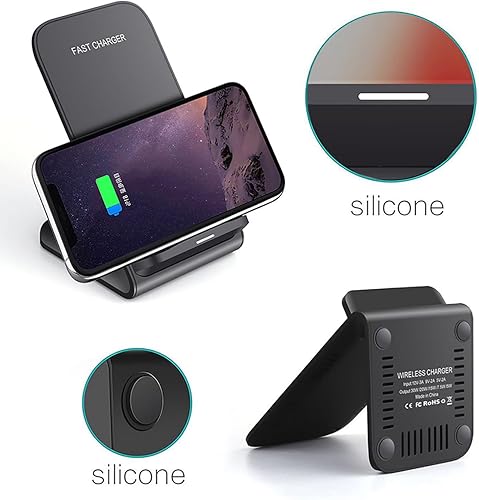 Miniatura 4 de Soporte de carga inalámbrico, soporte de carga rápida de 20 W con adaptador QC3.0 para Samsung Galaxy S24S24+S24 UltraS23S22S21S20S10Note, para
