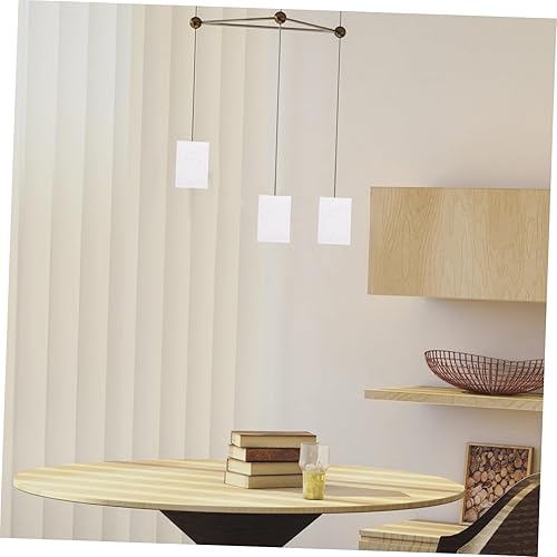 Miniatura 7 de DOITOOL Pantalla de lino beige decoración de pared candelabros mini ventilador de techo cubierta de luz cubierta de luz cubierta de lámpara de