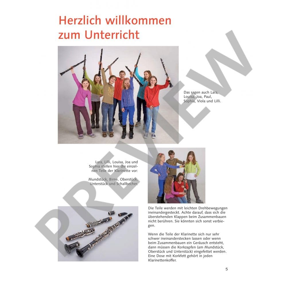 Starterset: Die fröhliche Klarinette Band 1 und Das fröhliche Weihnachtsliederheft (Klarinette) — von Rudolf Mauz — Schott Music + Pflegetuch aus Mikrofaser