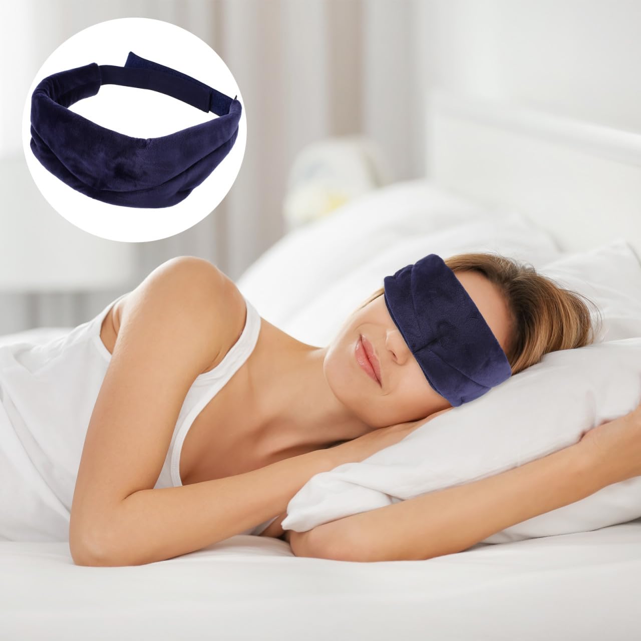 Ipetboom 3pezzi Maschera Per Occhi Con e Confortevole Per Viaggi Yoga e Sonno Profondo Profondo