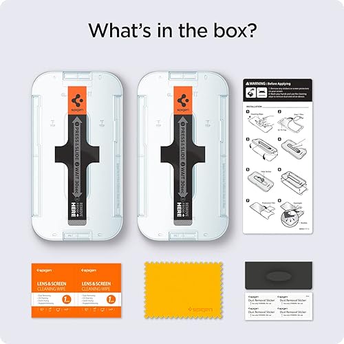 Miniatura 8 de Spigen Protector de pantalla de vidrio templado [GlasTR EZ FIT] diseñado para iPhone 13 Mini [compatible con fundas], paquete de 2