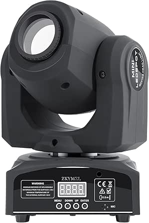 Luci DJ Moving Head ZKYMZL - 8 GOBO Rainbow Con DMX512 - Per Discoteche E Feste - Foto 7