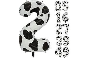 Number 2 Balloon Cow Print Balloons for Party Decorations