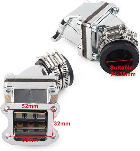 Miniatura 5 de FSFY - Repuesto de junta de interfaz de válvula de entrada de carburador de motocicleta negro para HONDA DIO 50182728, carburador de período, DIO 50