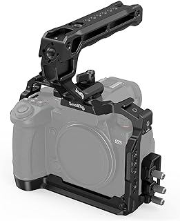 SMALLRIG Cage Kit for Panasonic LUMIX S5 II / S5 IIX, Full Cage with NATO Top Handle and Cable Clamp for HDMI & USB-C, Built-in Cold Shoe and Quick Release Plate for Arca - 4143