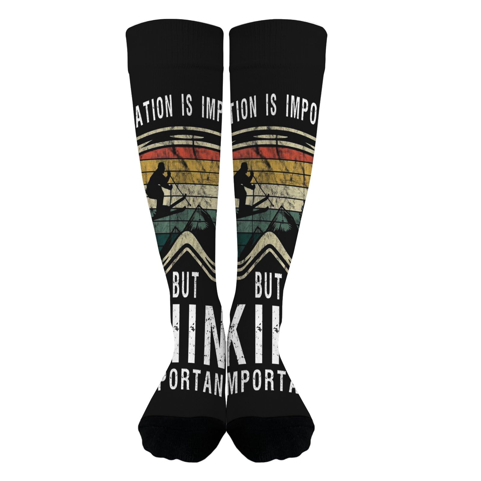 Education Is Important But Skiing Is Importanter Womens Trouser Socks