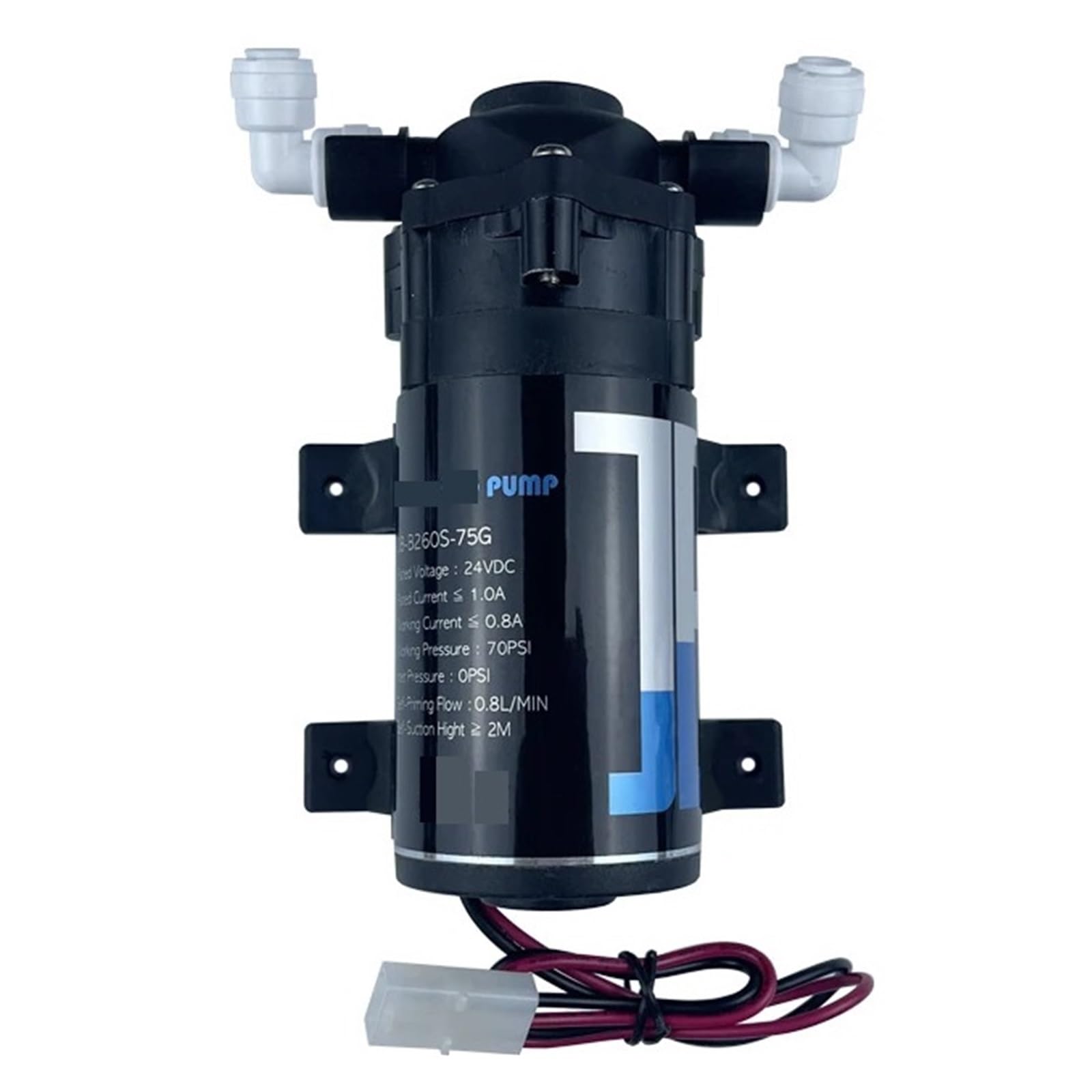 Pompe a Membrana Mini Pompa Delacqua con Pompa A Spruzzo Fine A Micro Diaframma con Motore DC 24 V con Alimentatore E Adattatore(Black Pump)