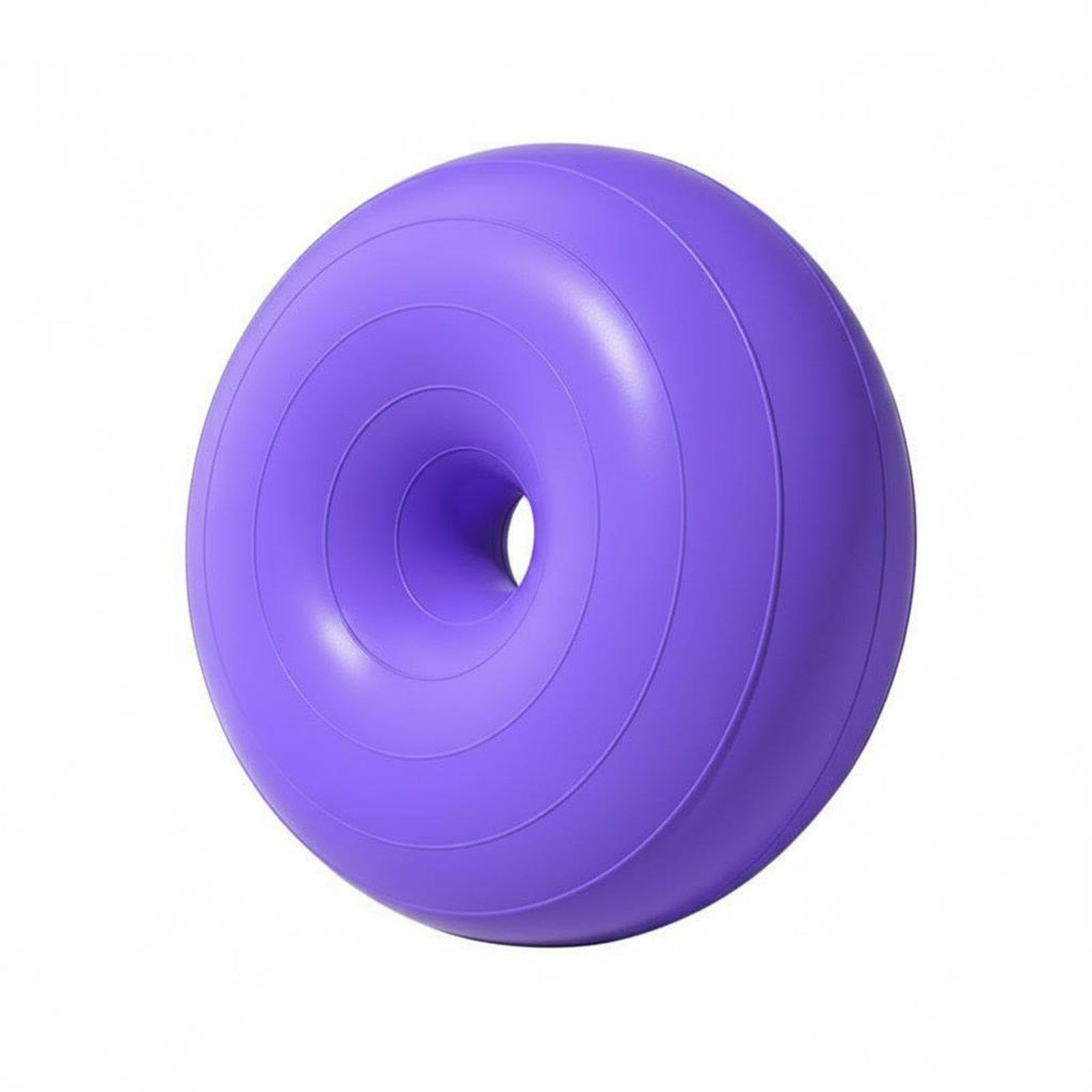 Donut Fitness Ball Anti-Puncture-Resistant Donut Shaped Exercise Ball Thickened for New Parents, Beginners, Home Gym Purple|Sporting Goods|Fitness Running & Yoga|Fitness Equipment & Gear-image-11