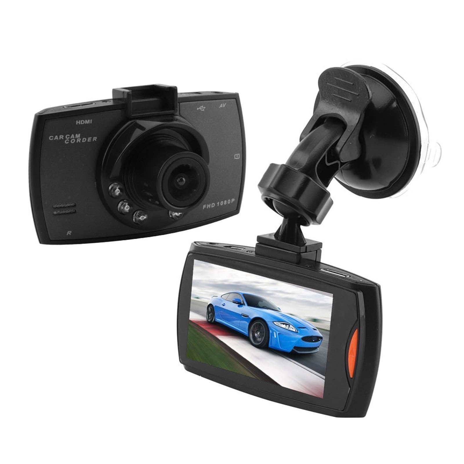 Cámara de salpicadero 1080 for grabadora vídeo Coche cámara vehículo Caja Negra en el del visión Nocturna grabación automático GrabacióN En Ultra HD(None)