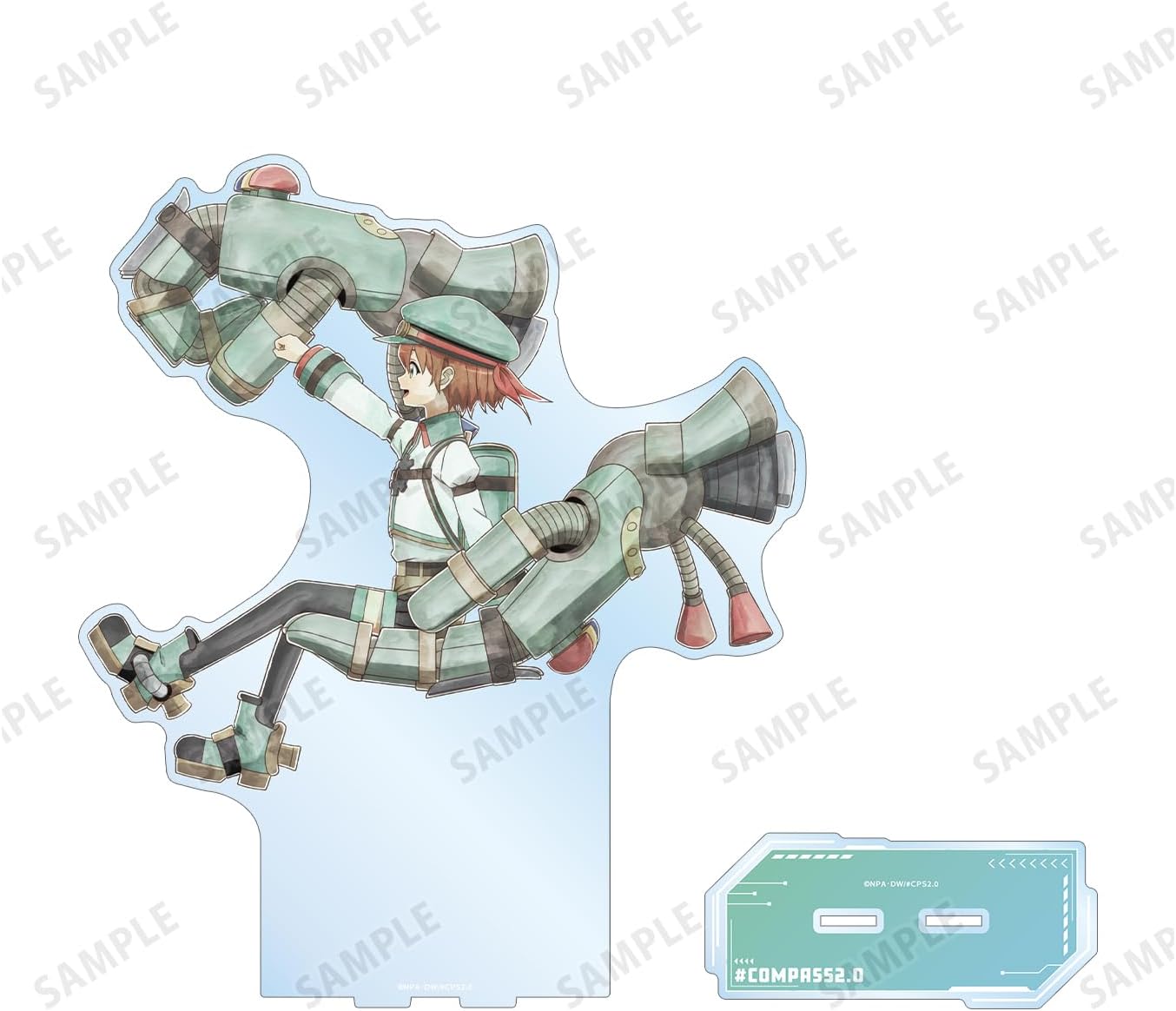 Compass 2.0 Combat Intake Analysis System Drawing Tesla Step Ver. Extra Large Acrylic Stand