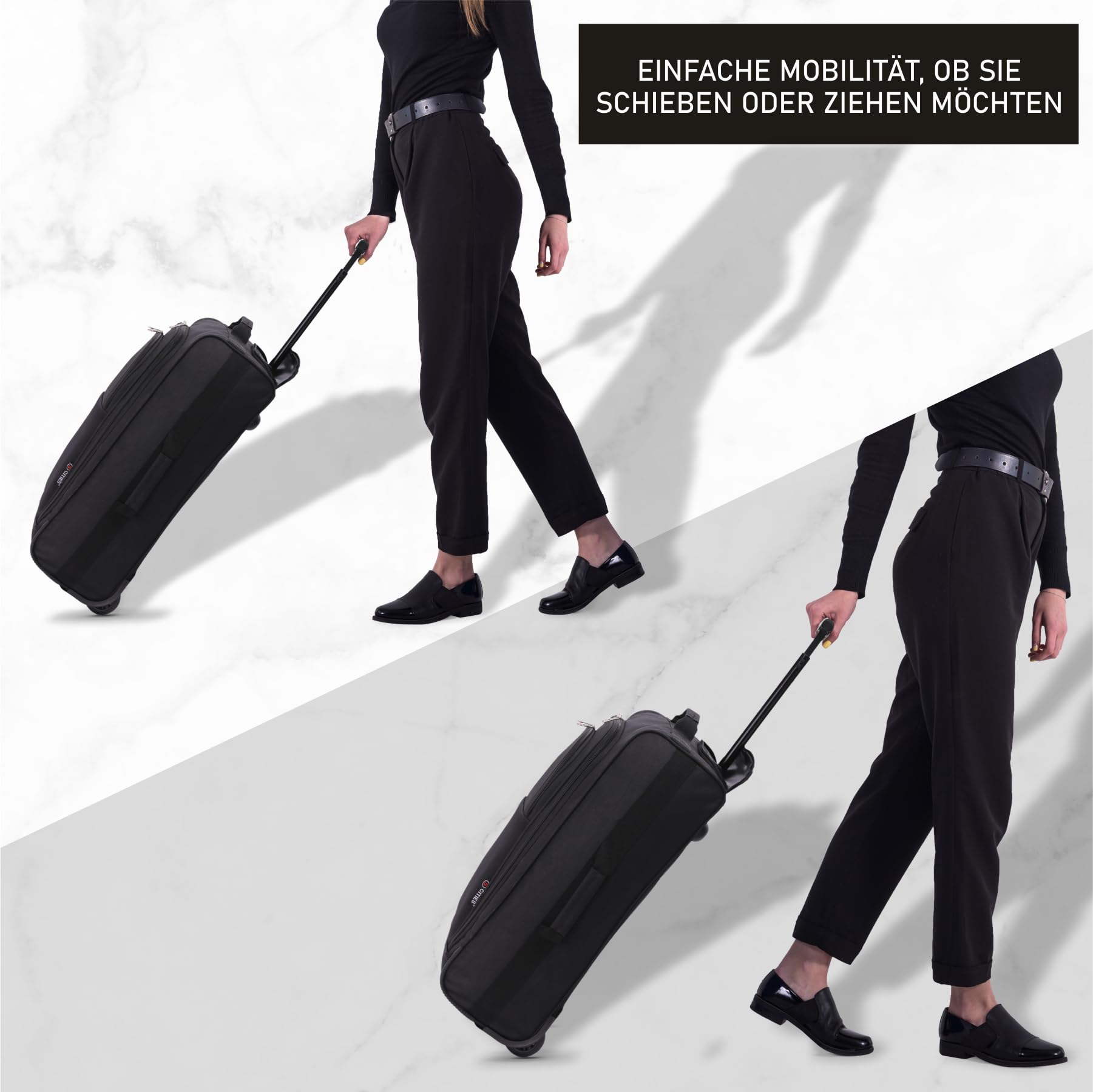 5 Cities Leichte Reisetasche mit 55 cm Rädern