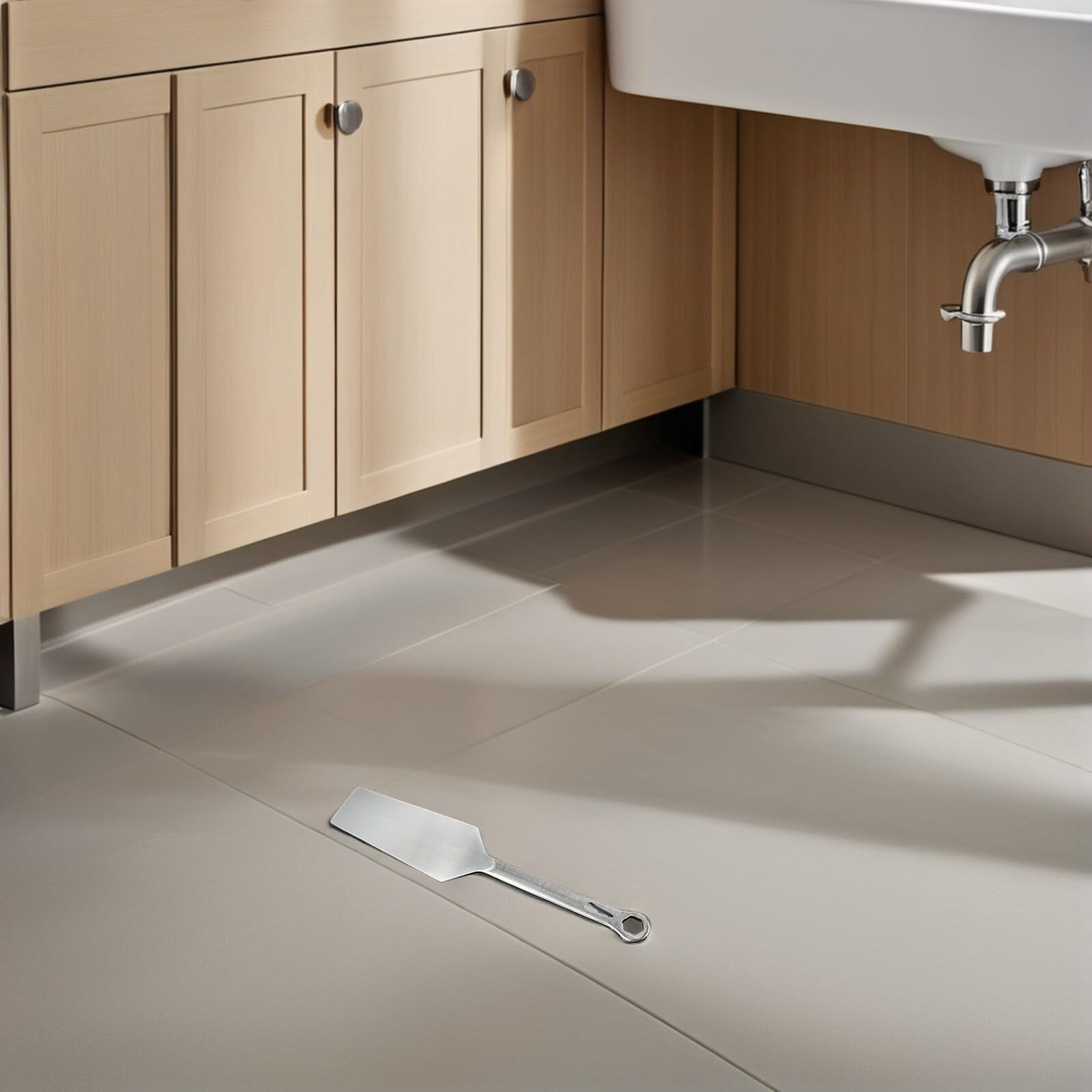 Gatuida Cazzuola per Muratura in Acciaio Inox Bifacciale Impugnatura Ergonomica Utensile Multiuso per Intonaco Malta e Piastrelle Strumento Manuale Resistente per Lavori di Finitura e