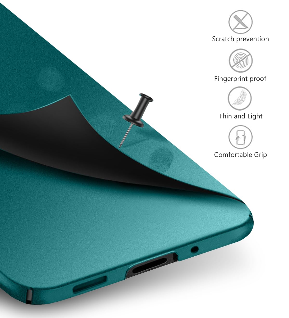 Bastmei Funda Para OnePlus 10T 5G, Ultraligero Ultrafino