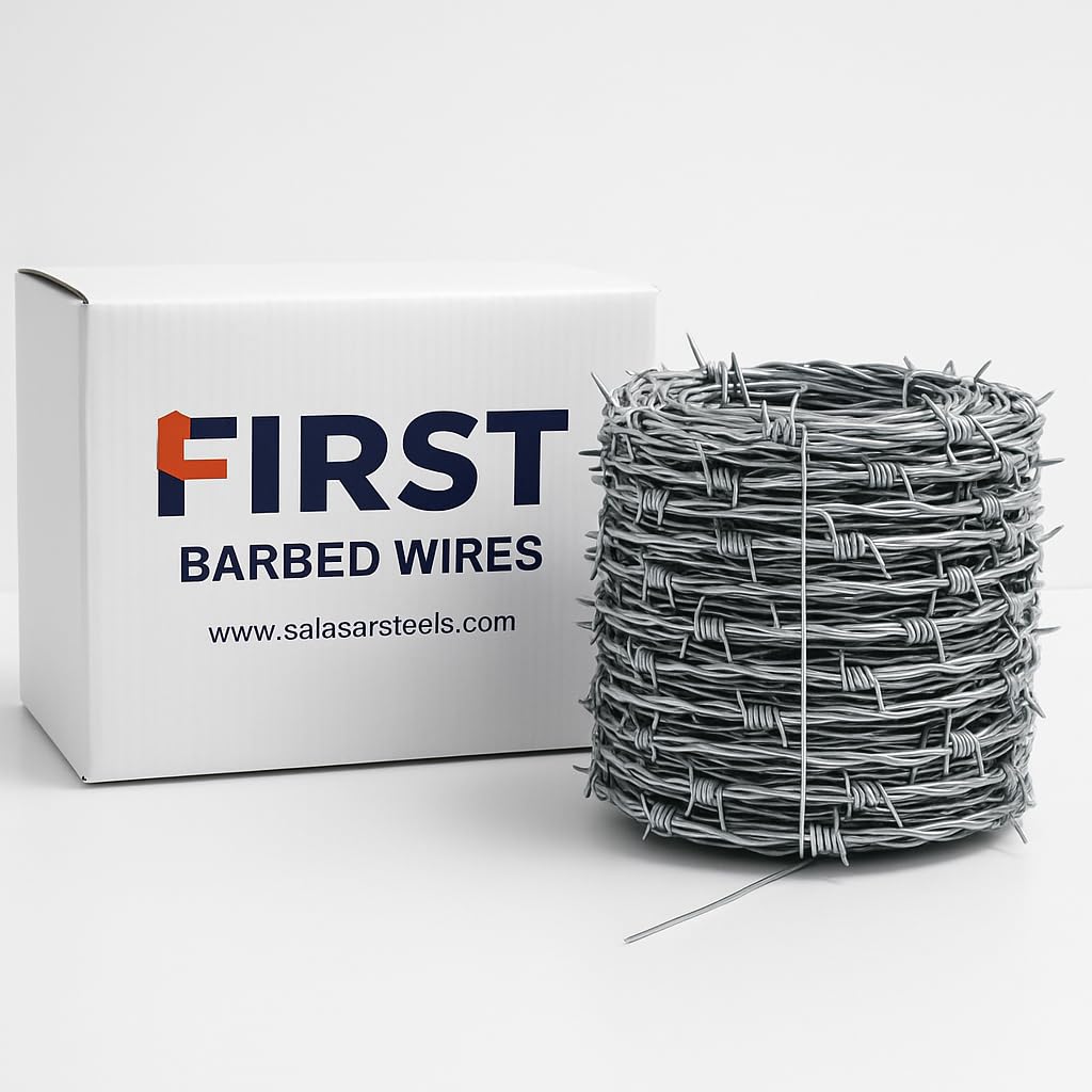 First Wires Barbed Wire for Fencing – 14 Gauge (2MM Thick) High