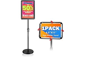 Adjustable Poster Stand Holder with Snap Frame