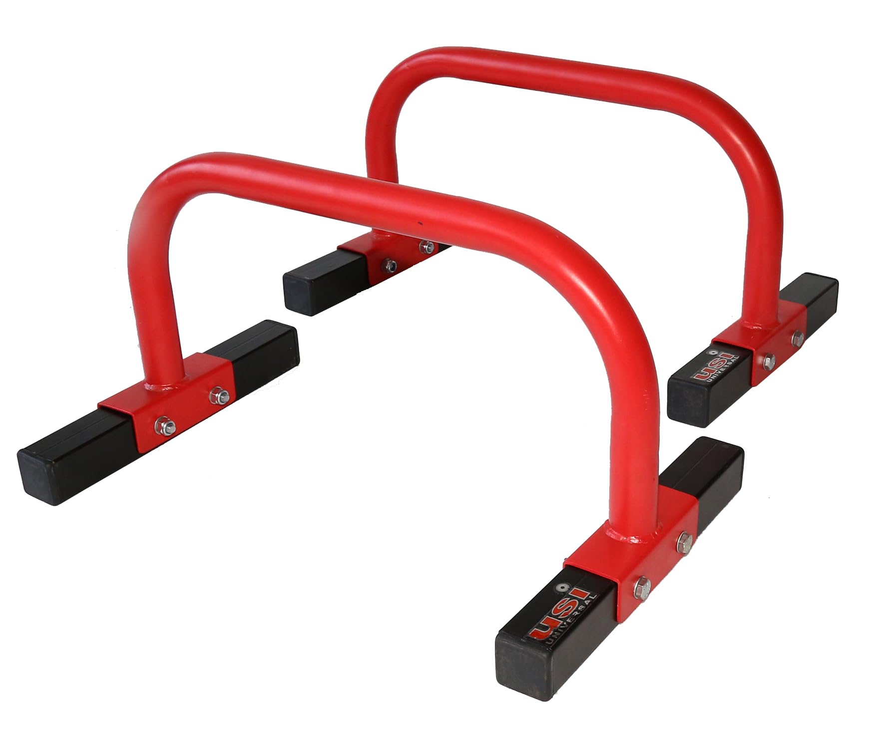 USI UNIVERSAL Push Up Bar, 13'' High Steel 7026 Parallettes & Dip Bar with Metal Handle, Heavy-Duty Gymnastics Parallel Bars for L-Sit, Dips, Home Gym Strength Training Workout-image-20